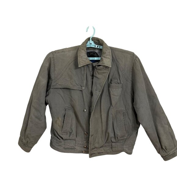 Vintage Falmer Workwear Bomber Jacket Mens Medium Thrashed Distressed See Photos - Picture 1 of 9